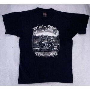 Harley Davidson Shirt Mens Large 1996 Daytona Bike Week Black Made in the USA